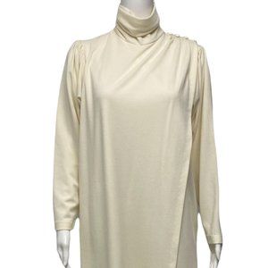 Vintage Avon Fashion women's dress turtleneck long sleeve Beige size 9/10